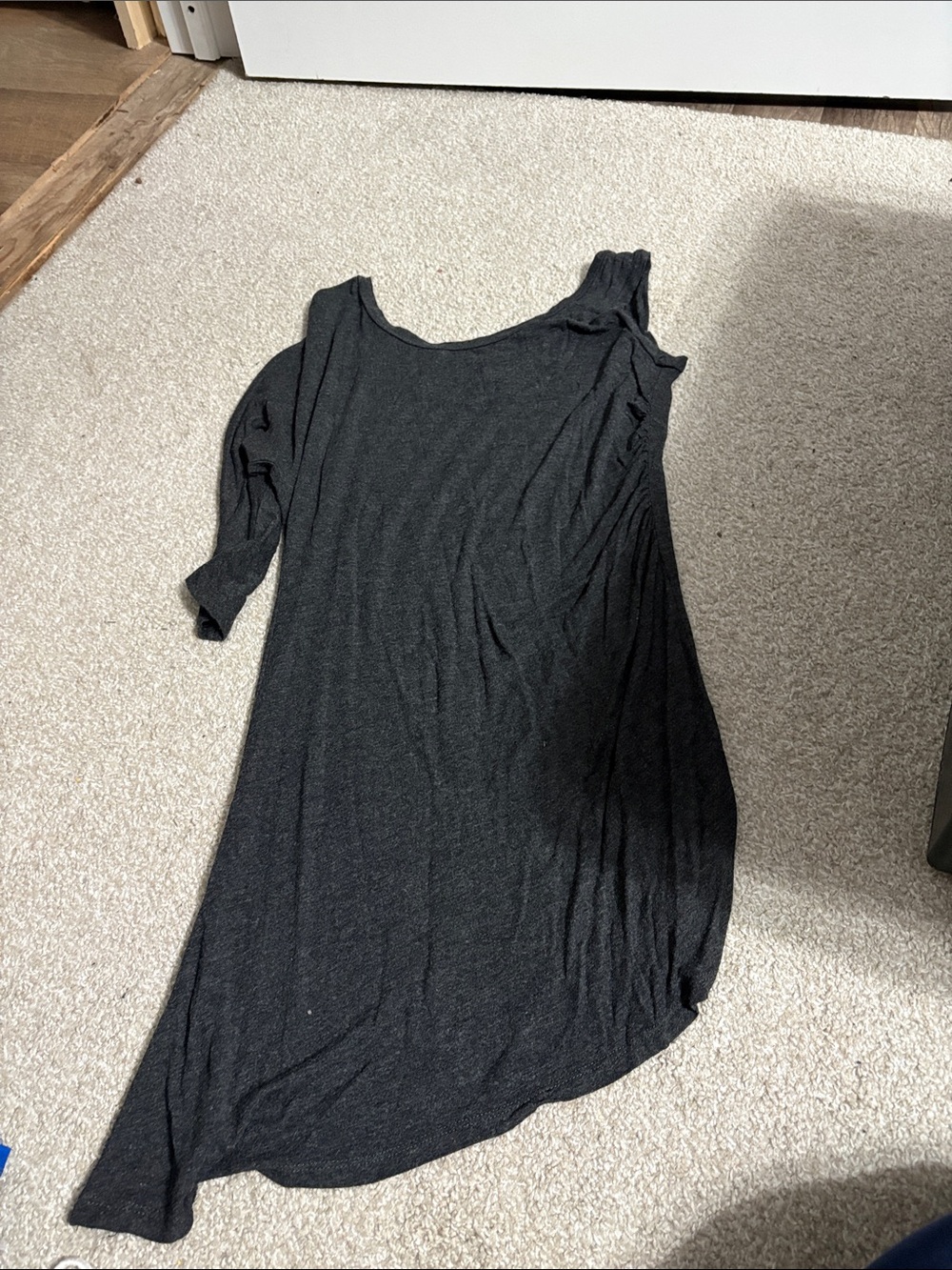 Honey Punch Asymmetrical Black One-Shoulder Dress